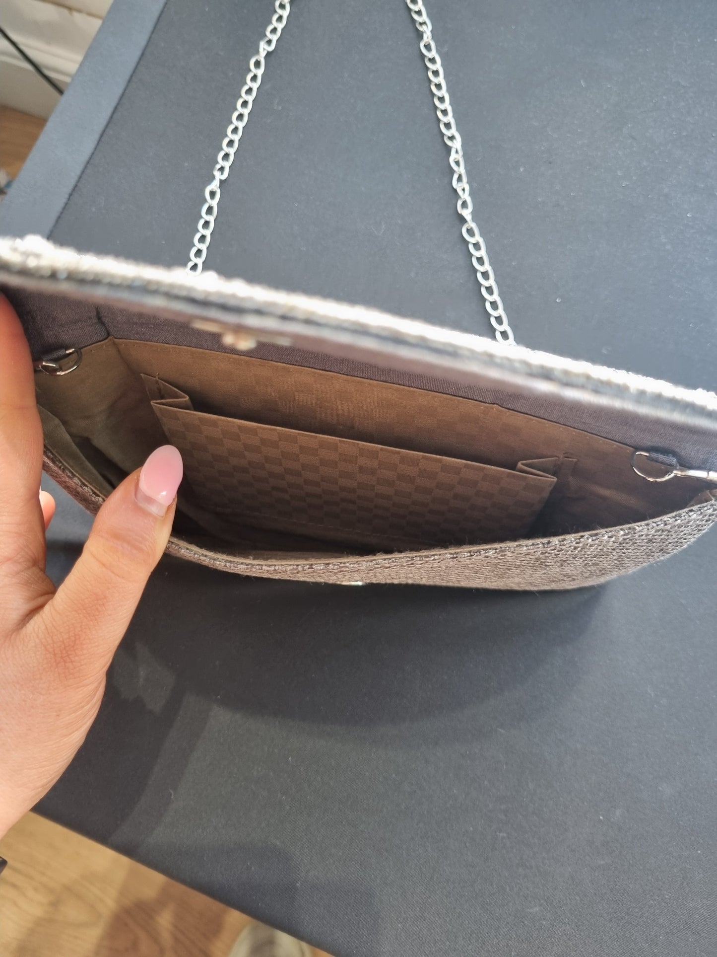 Diamanté Clutch Bag
