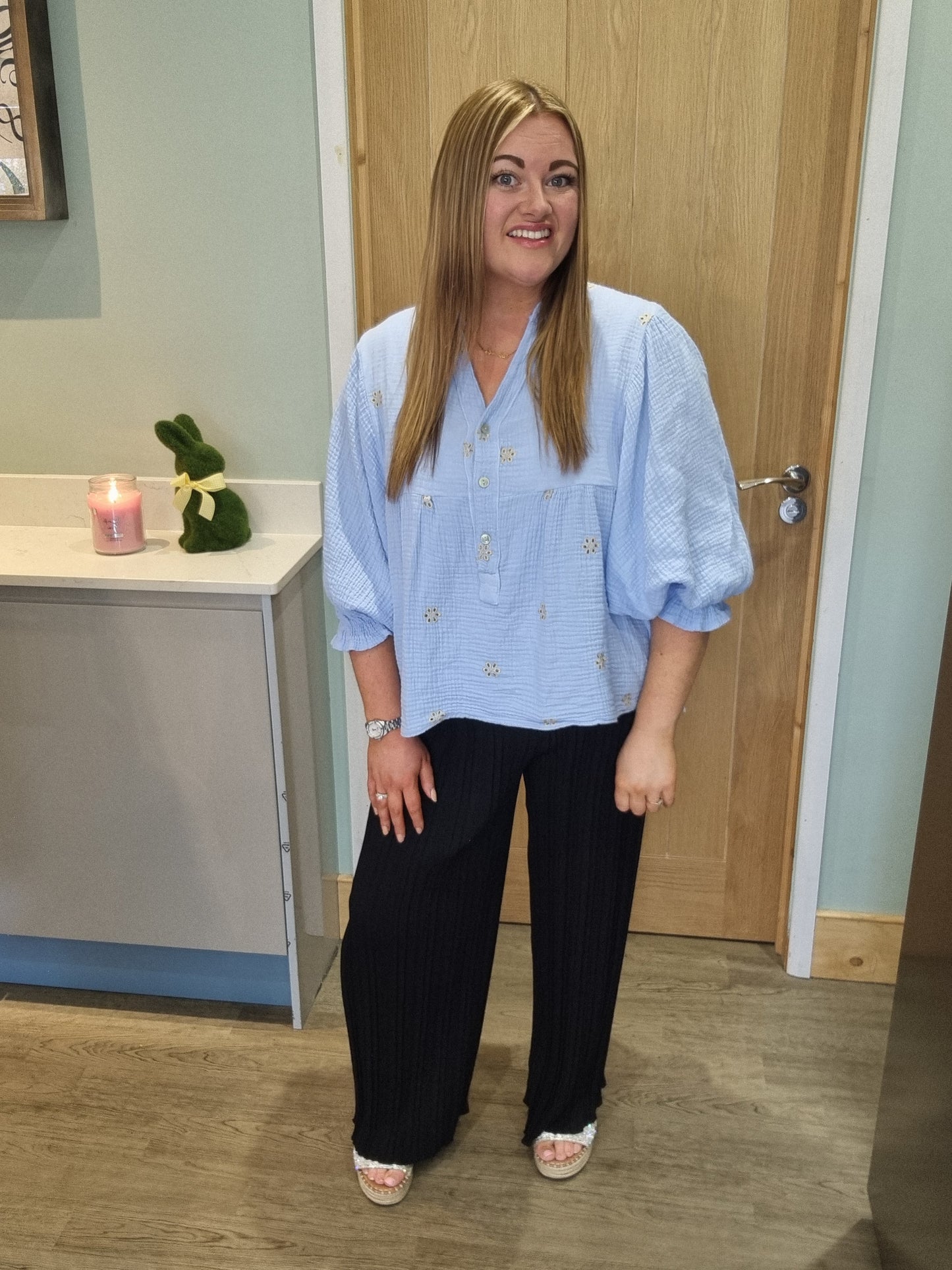 Nellie Pleated Trouser - Black