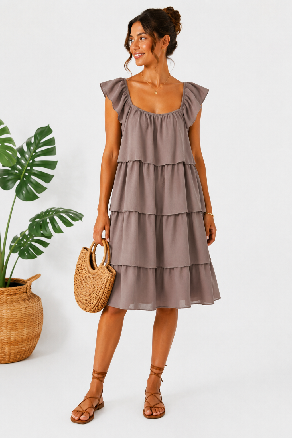 Yasmin Dress - Mocha