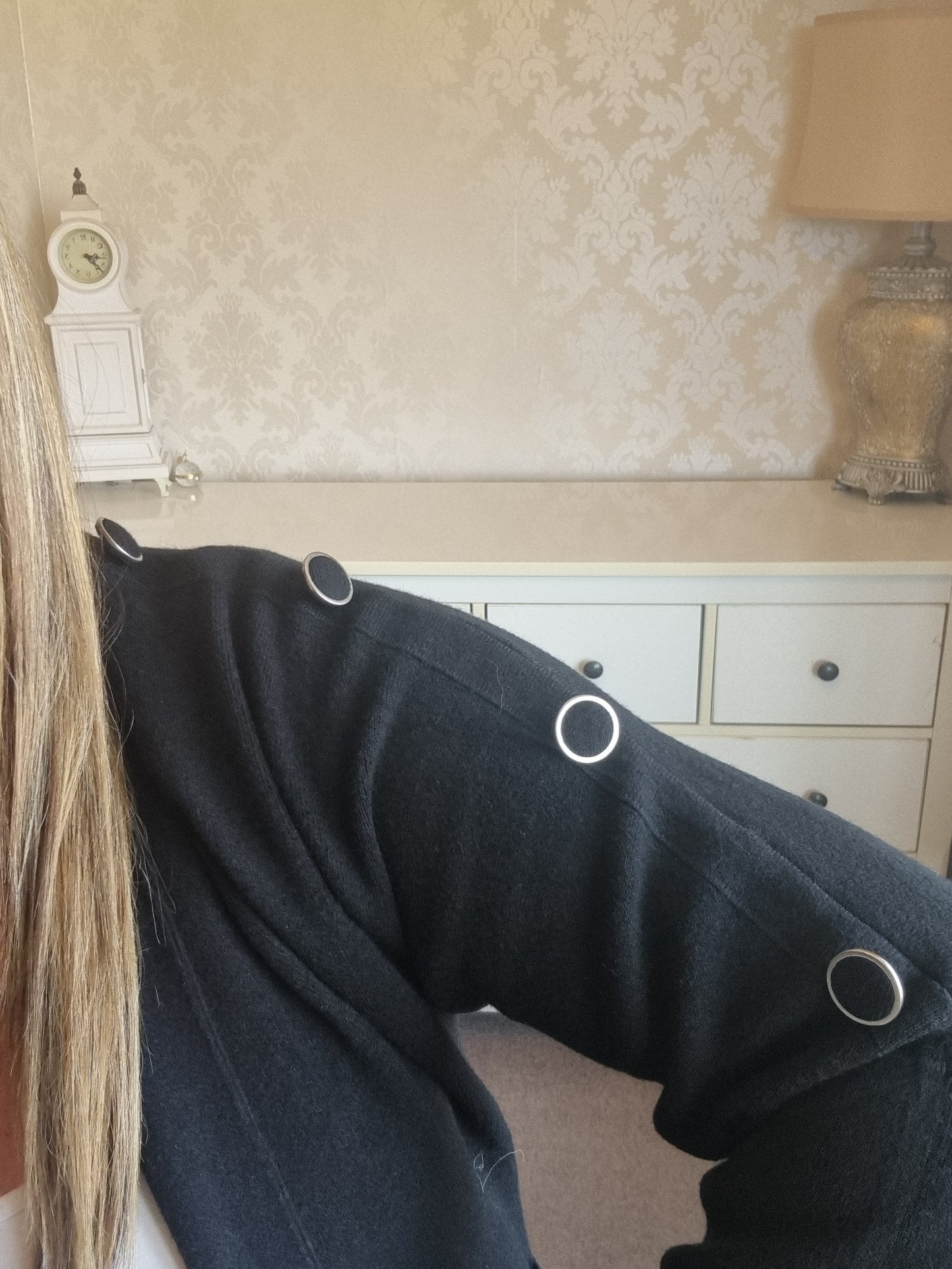 Amelia Button Cardigan - Black