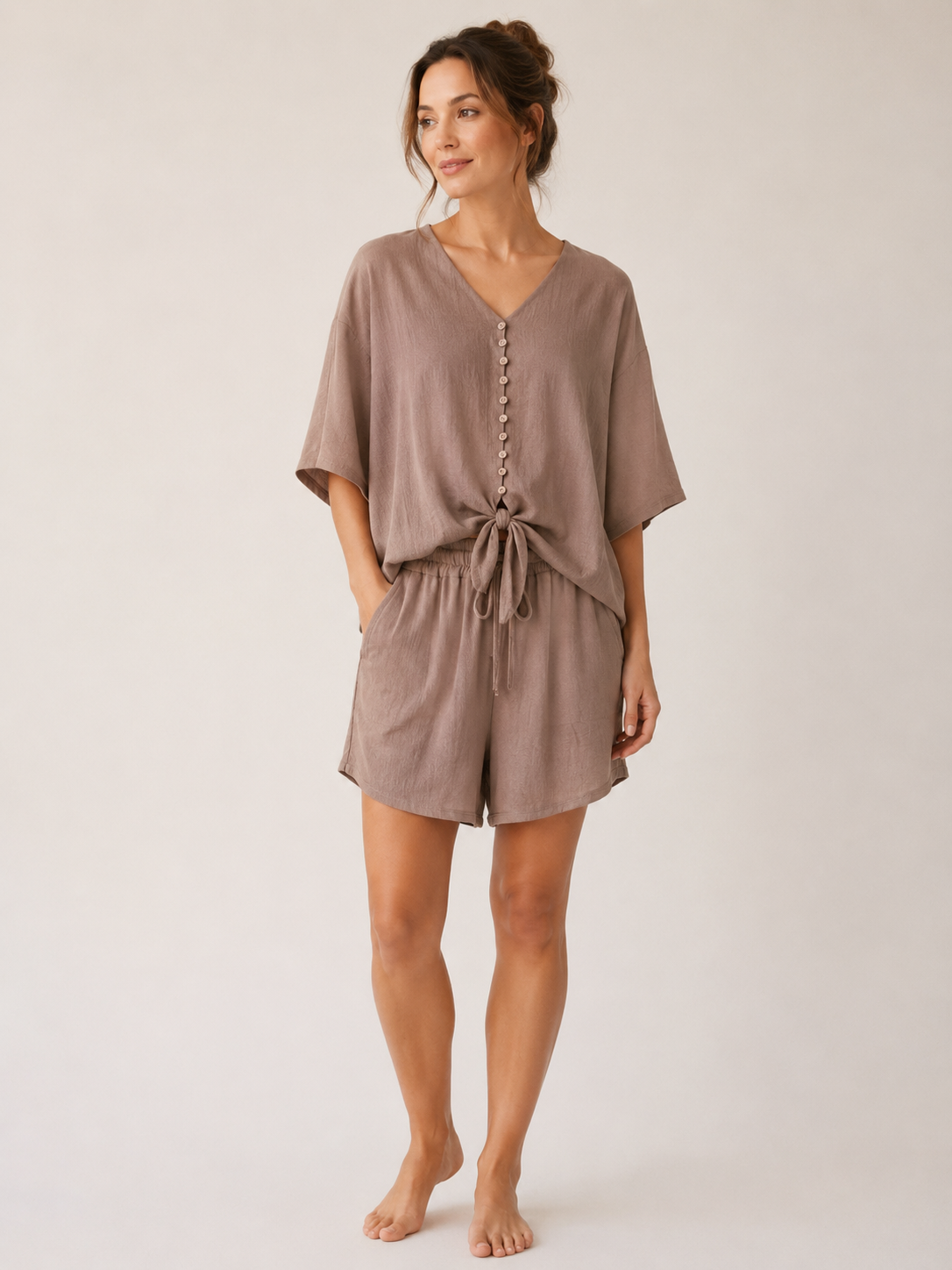 Eve Co-Ord Set - Mocha