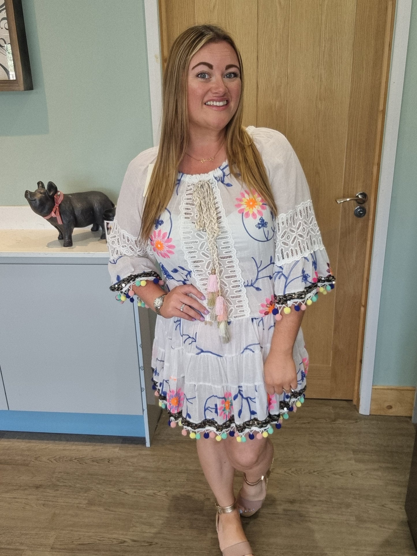 Orla Pom Pom Dress