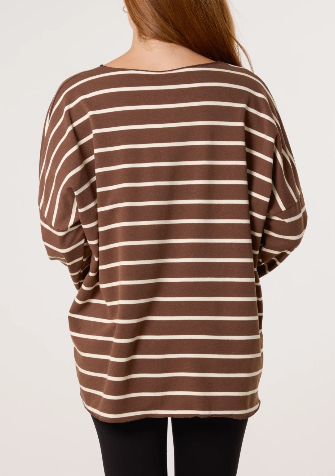 Dolly Stripe Top - Brown