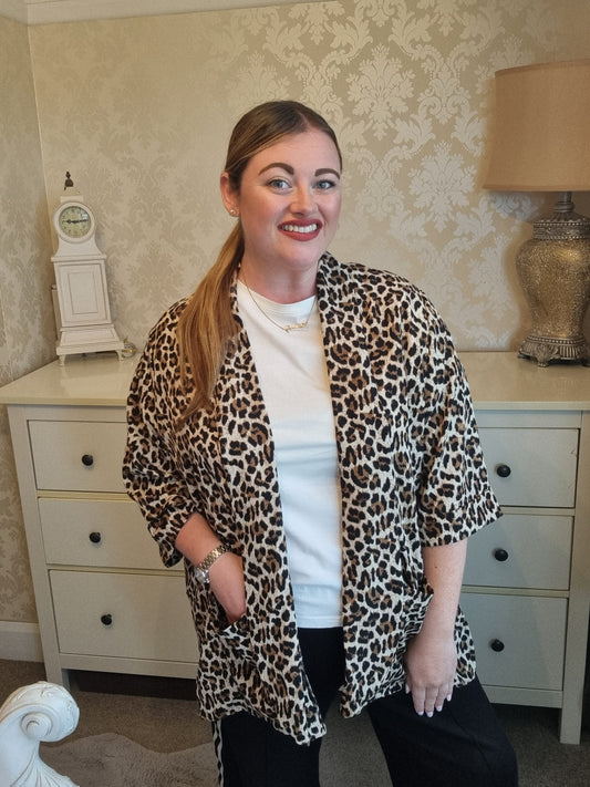 Soph Blazer - Leopard Print