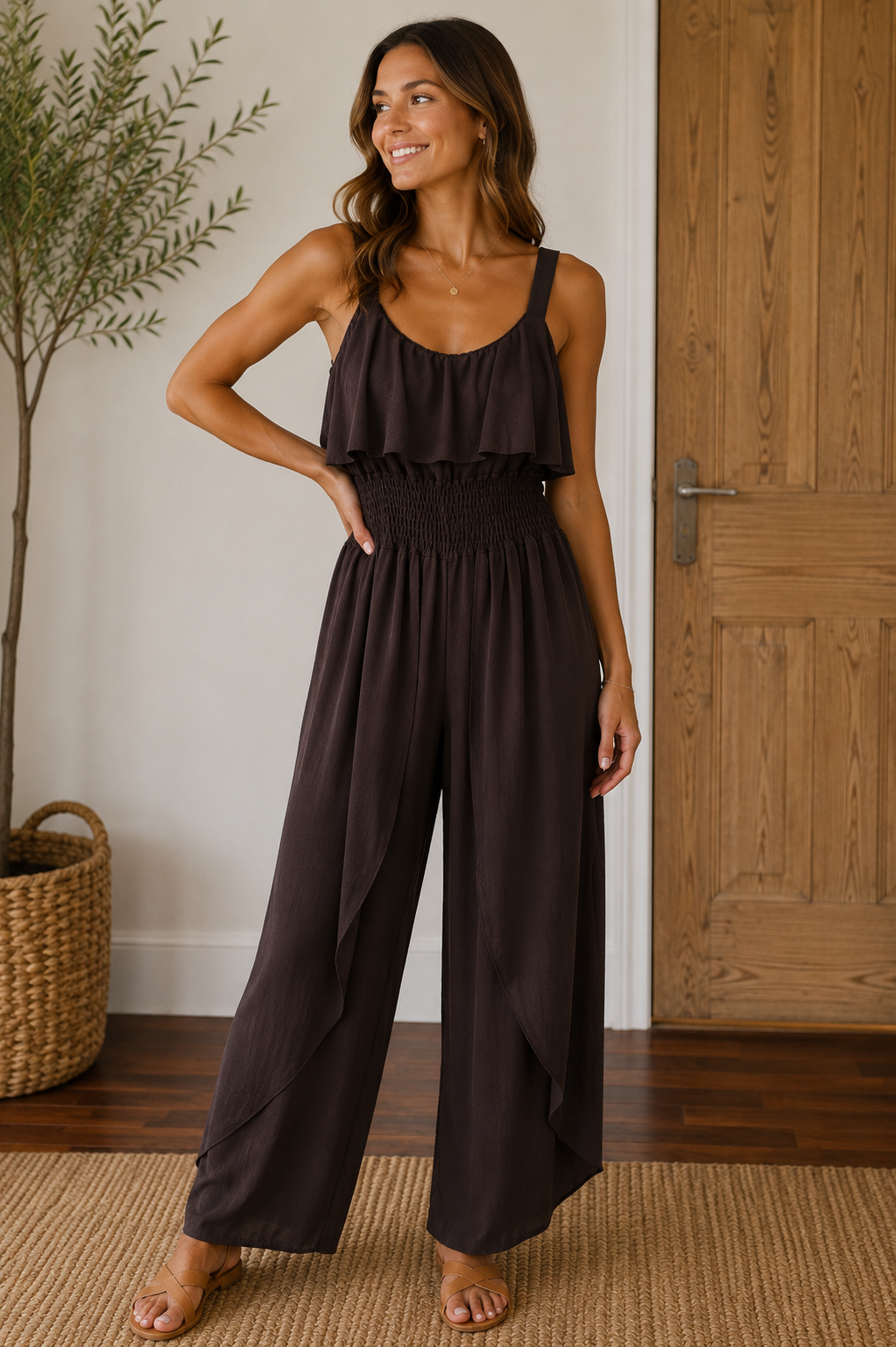 Lola Jumpsuit- Brown