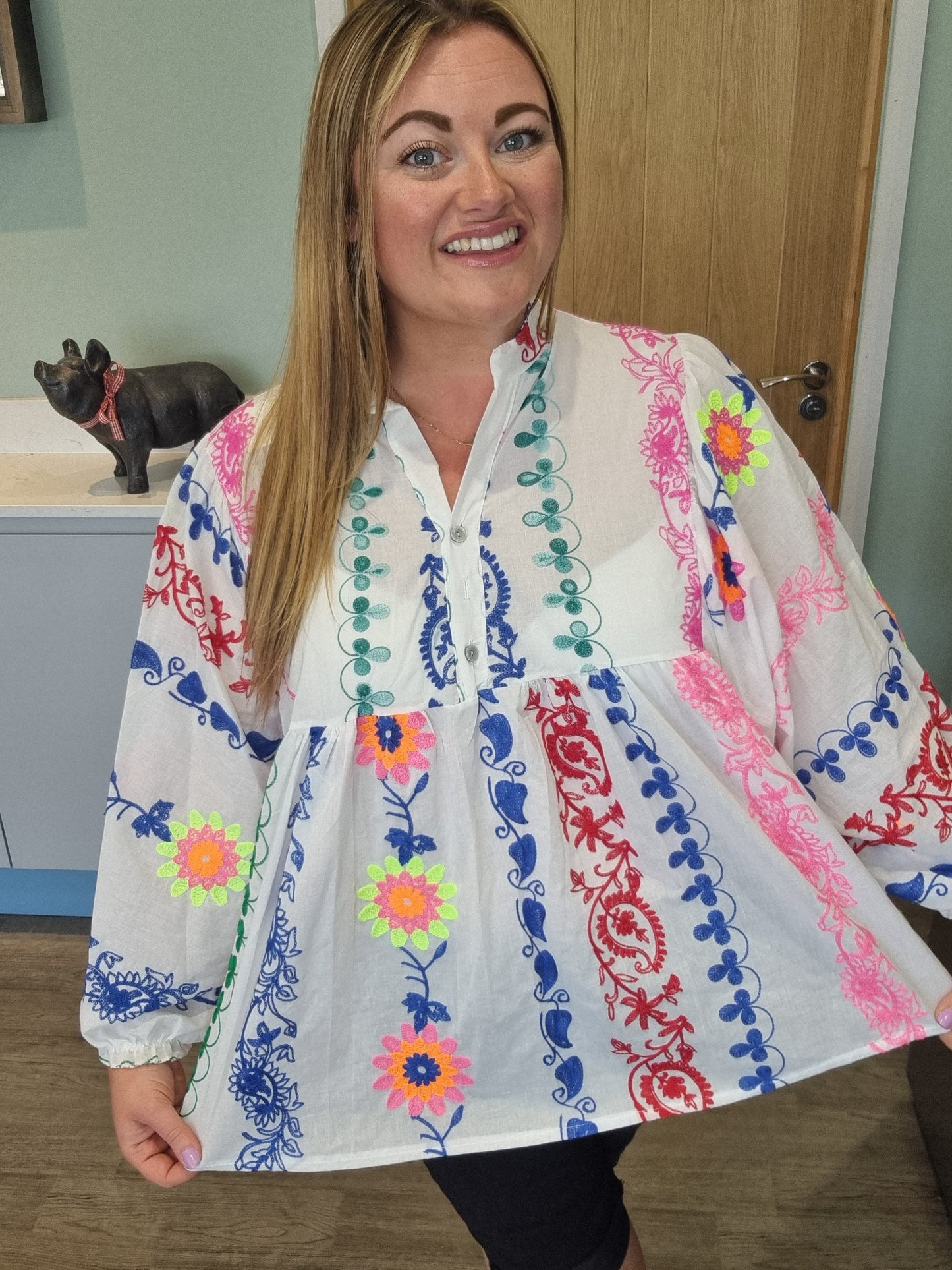 Jessie Embroidery Top