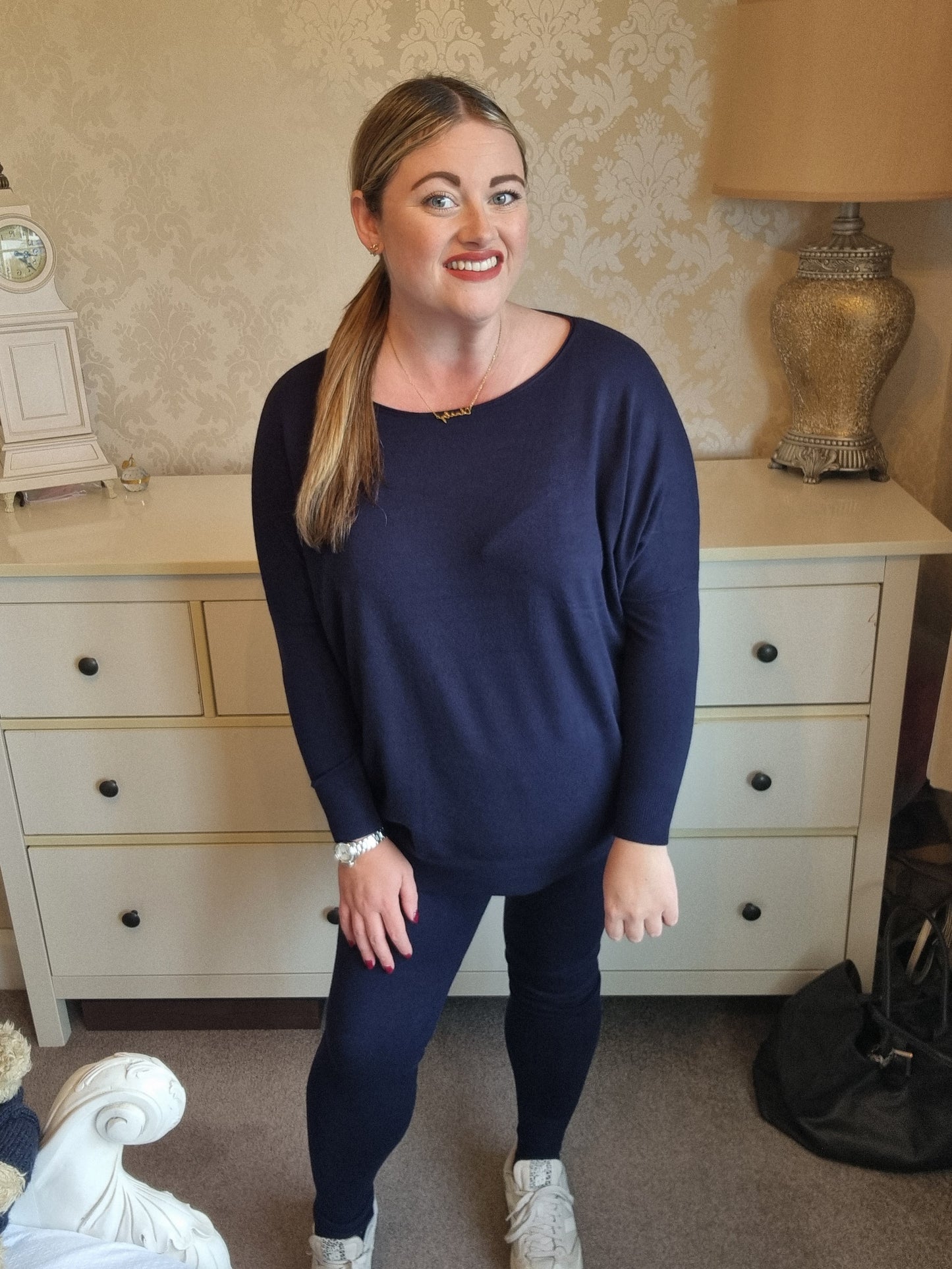 Gabby Co-ord Set - Navy