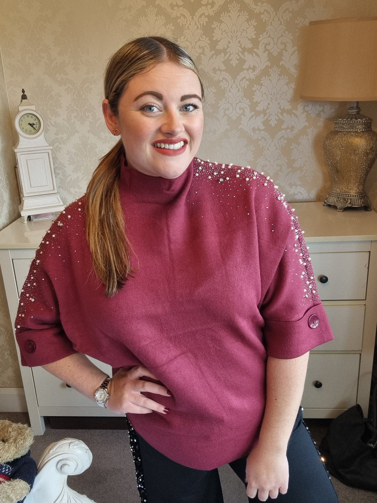 Mabel Jumper - Burgundy