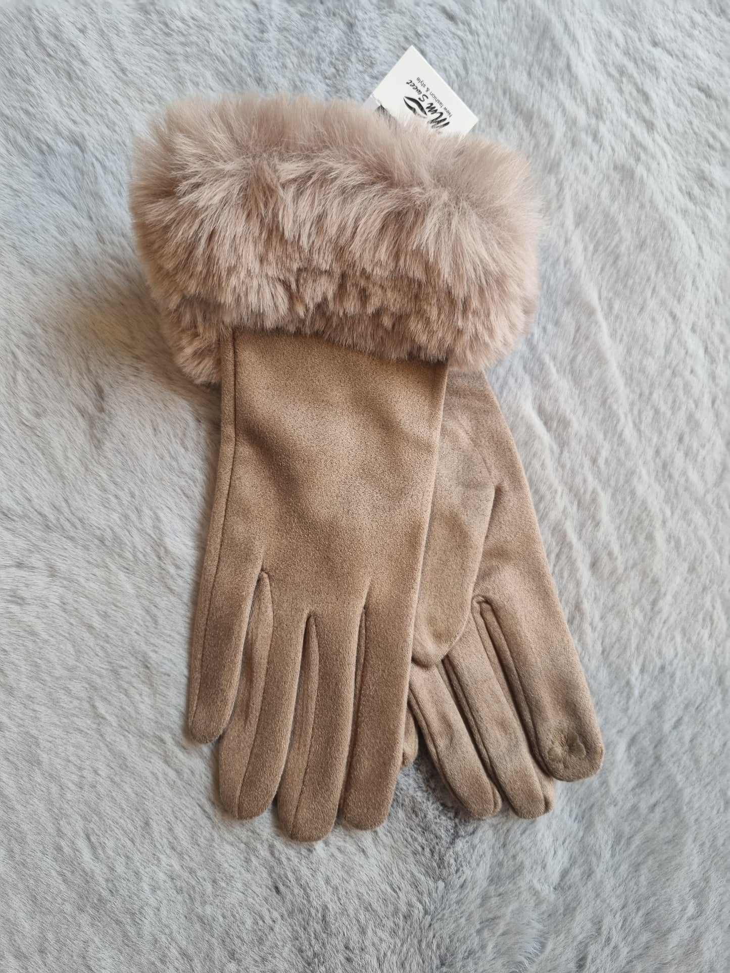Faux Fur Gloves