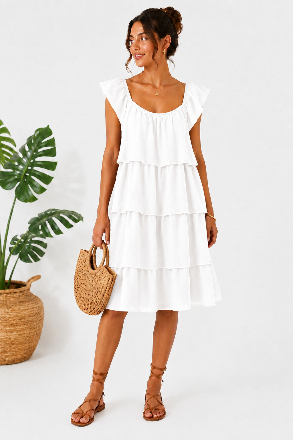 Yasmin Dress - White