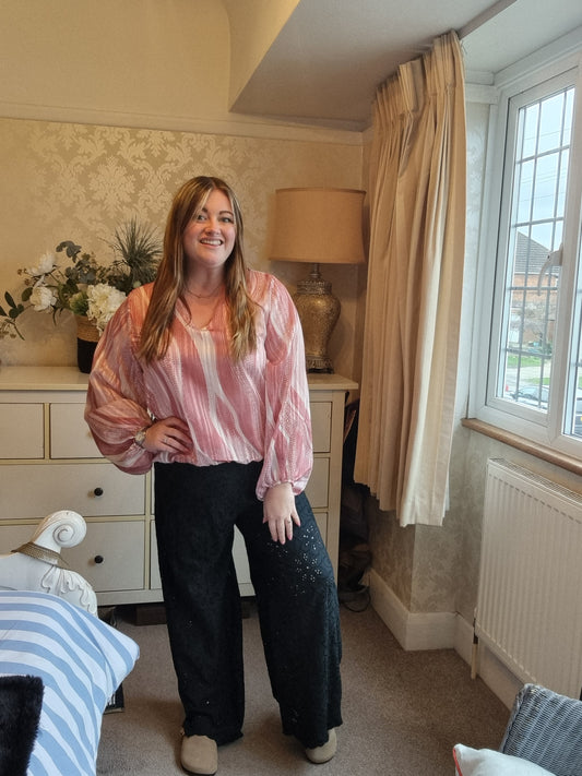 Daisy Embroidery Trousers