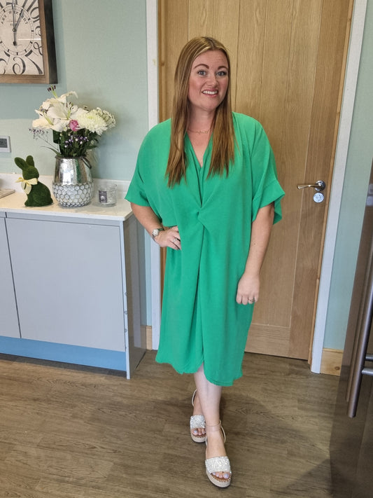 Lisa Dress - Emerald Green