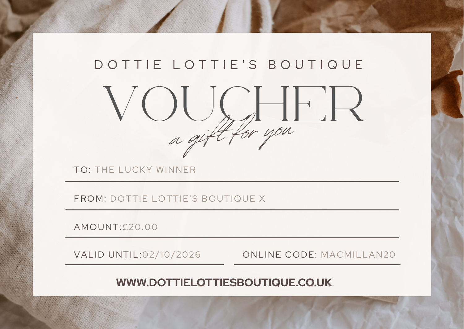 Gift Vouchers