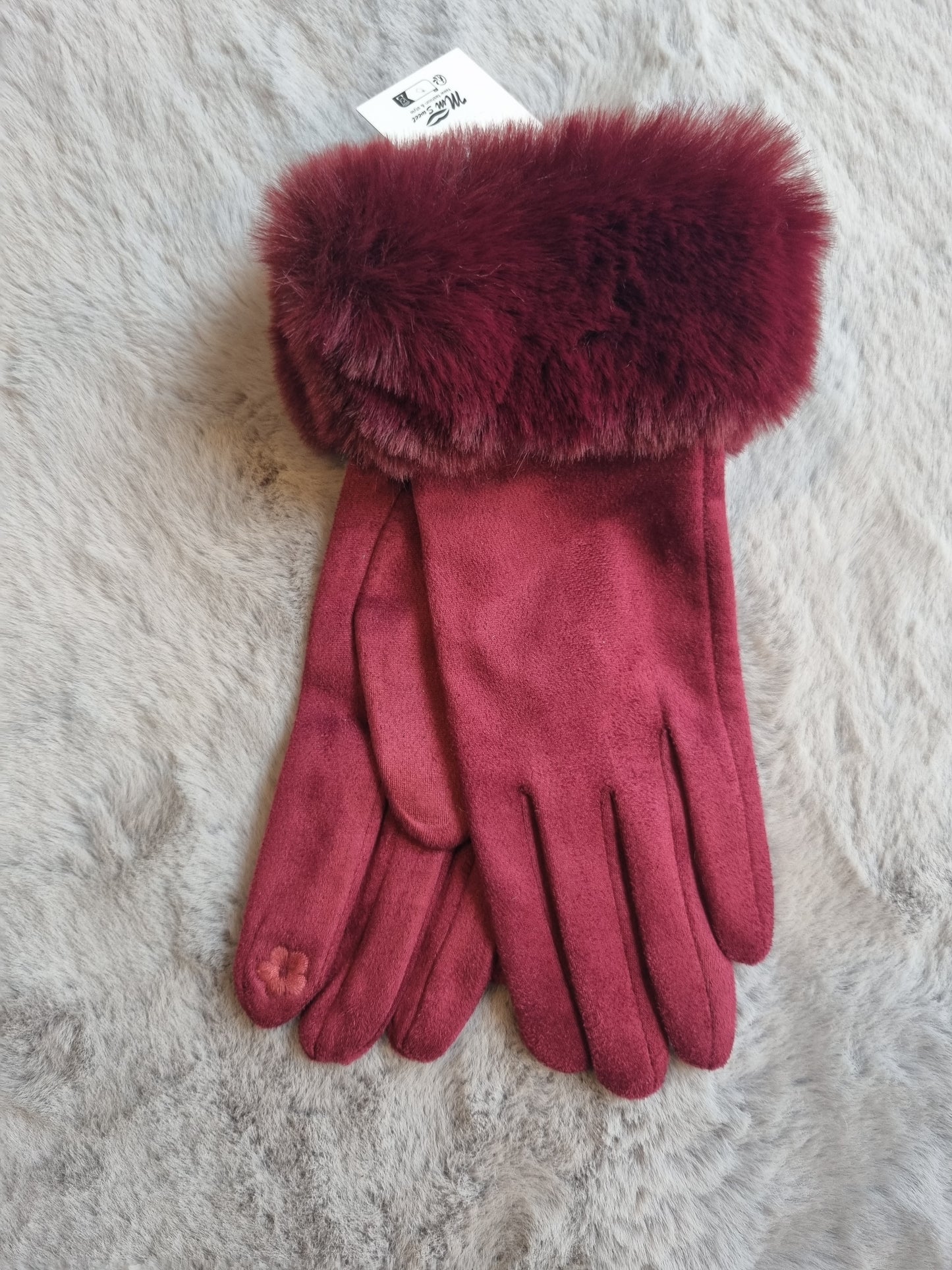Faux Fur Gloves