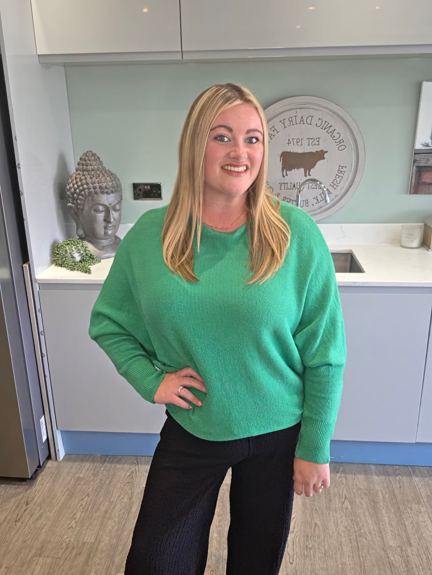 Dawn Batwing Jumper - Green