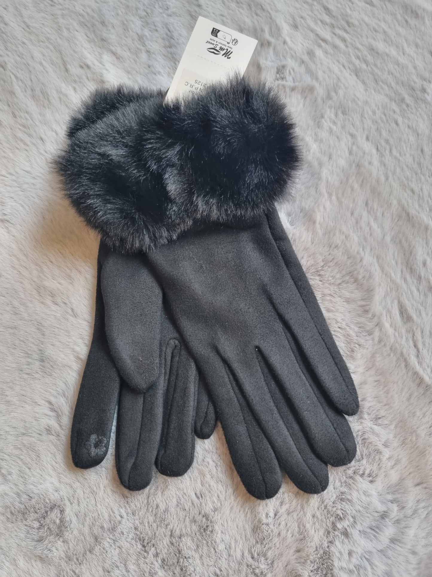 Faux Fur Gloves