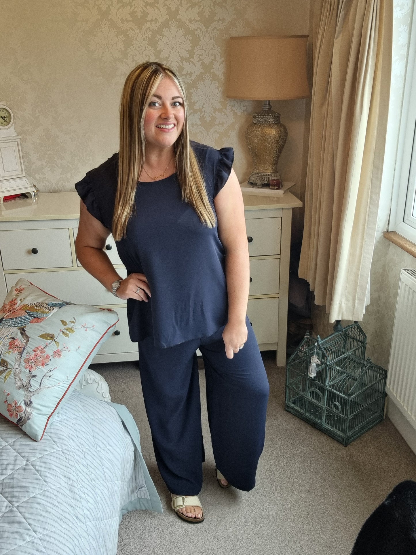 Tina Co-Ord Set - Navy