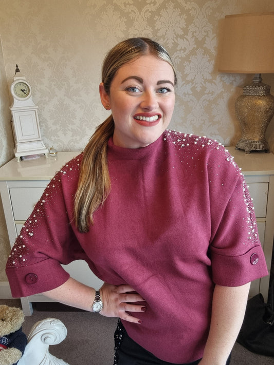Mabel Jumper - Burgundy