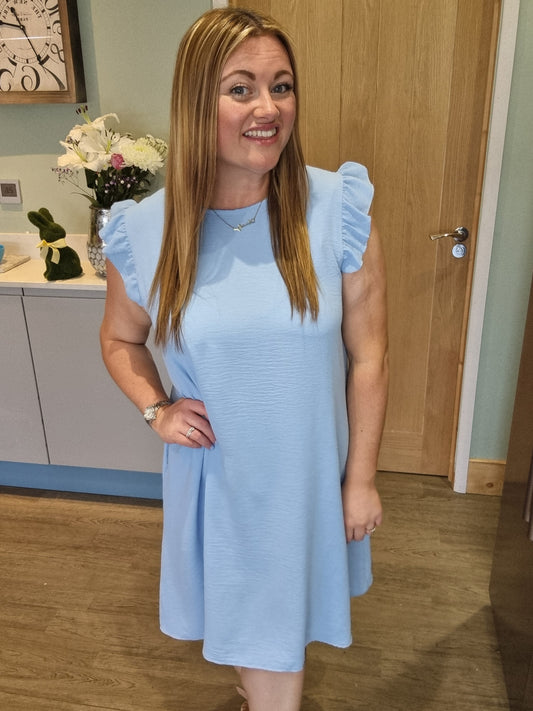 Clare Dress- Pale Blue