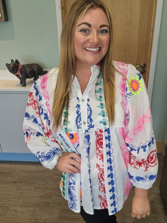 Jessie Embroidery Top