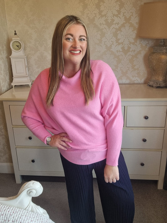 Dawn Batwing Jumper - Pink