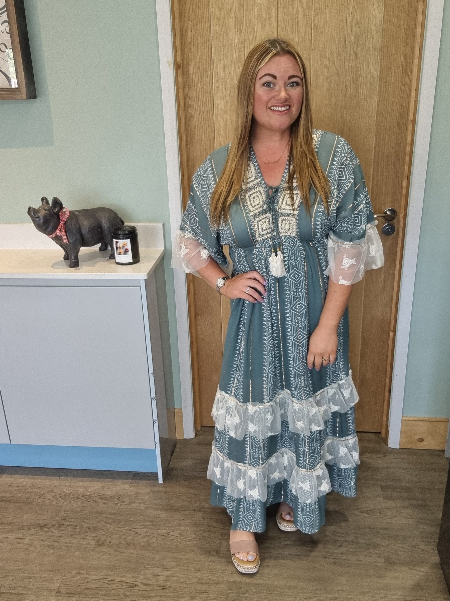 Sian Dress -Teal