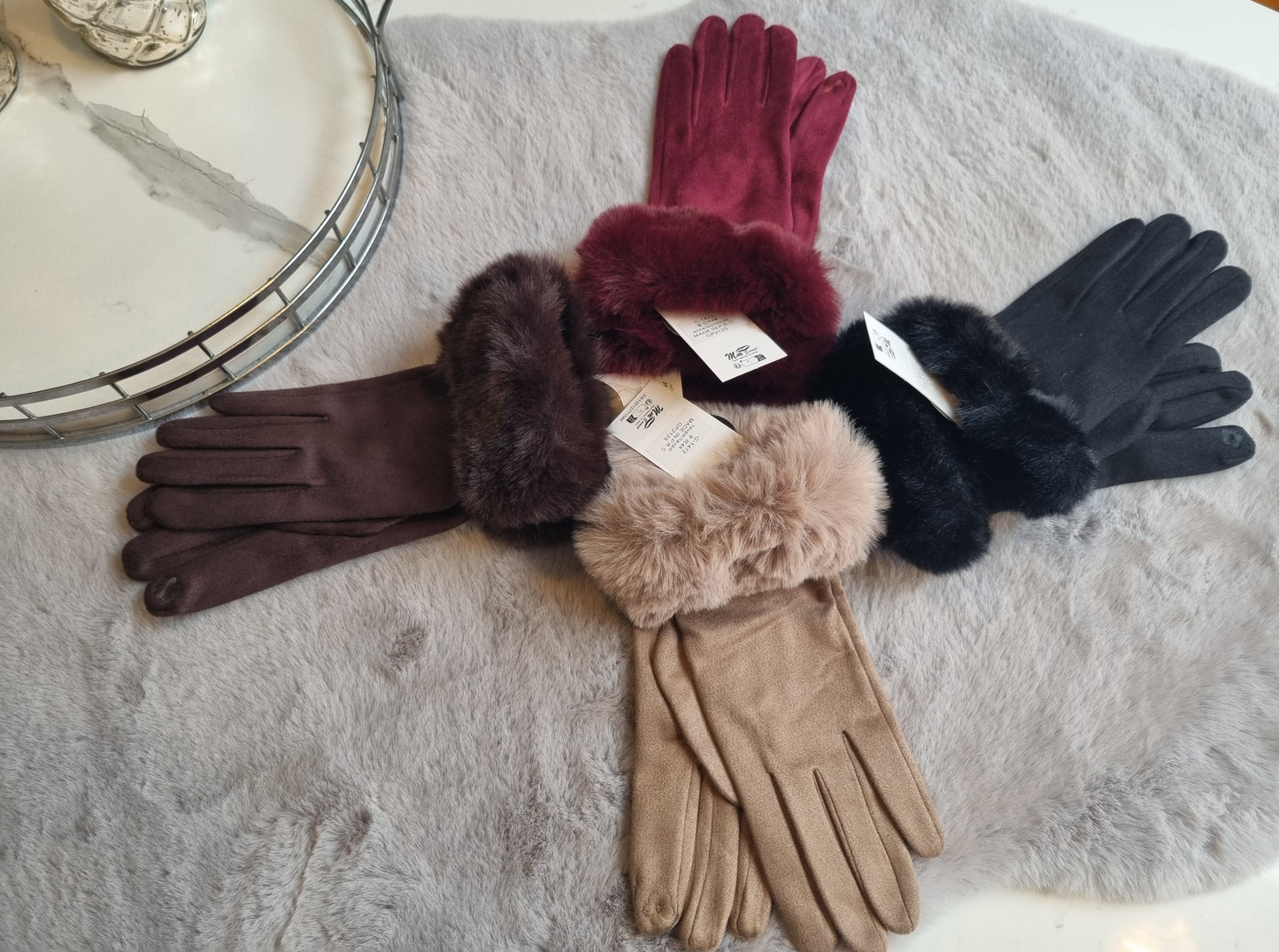 Faux Fur Gloves