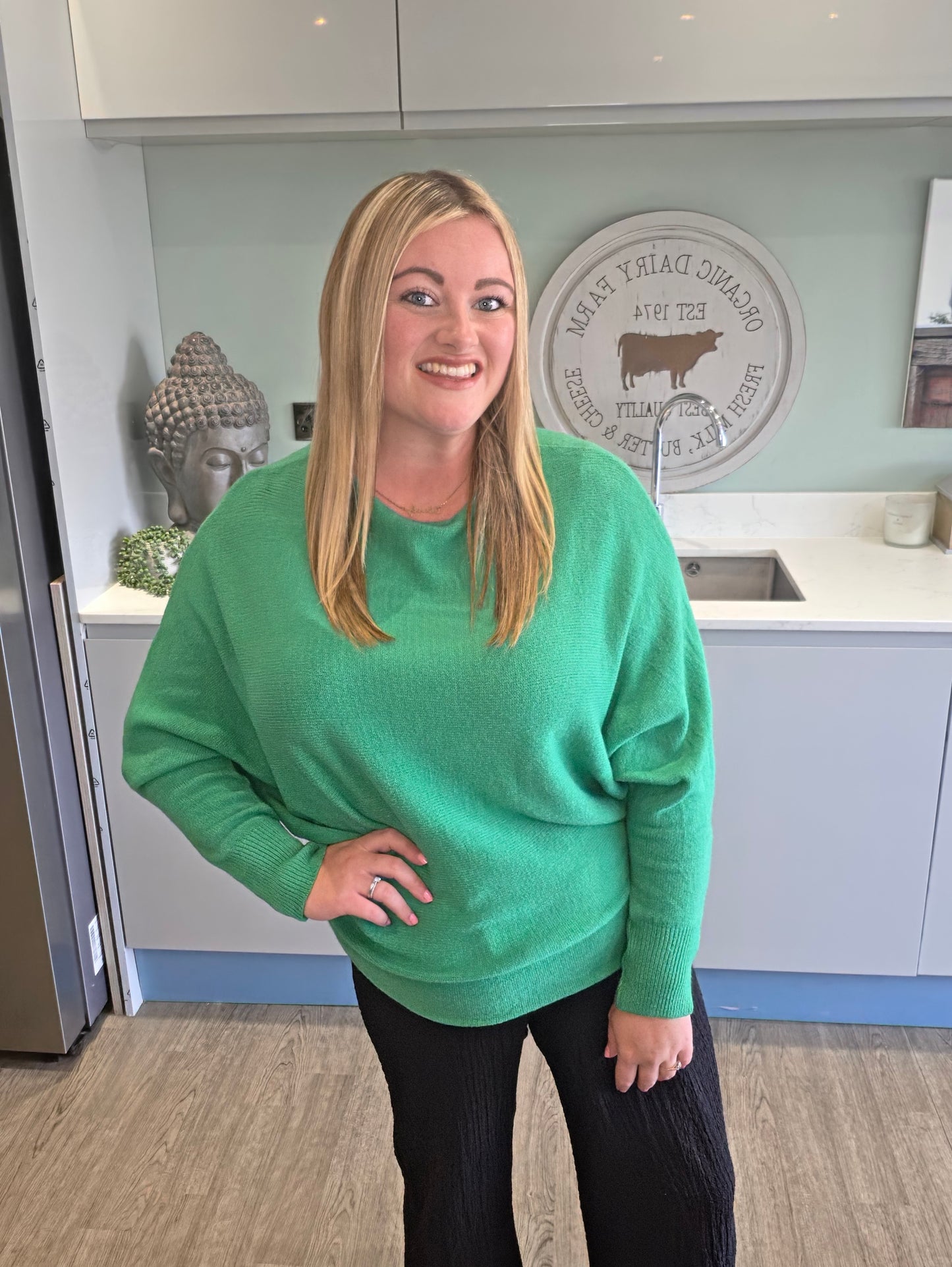 Dawn Batwing Jumper - Green