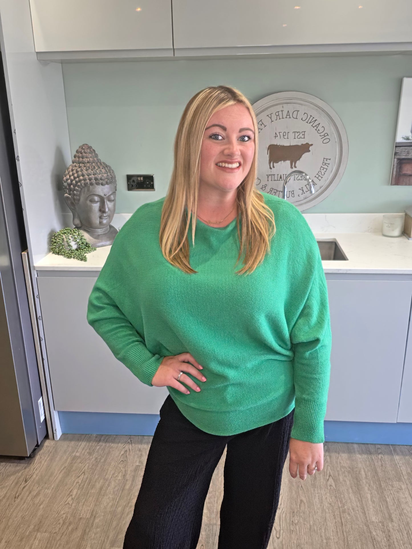 Dawn Batwing Jumper - Green