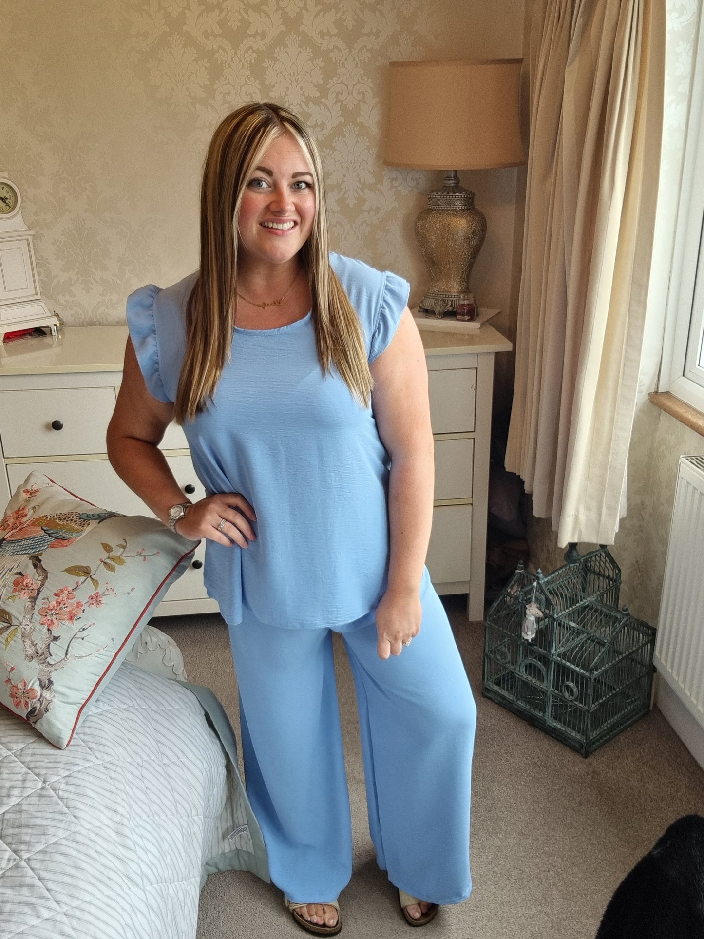 Tina Co-Ord Set - Pale Blue