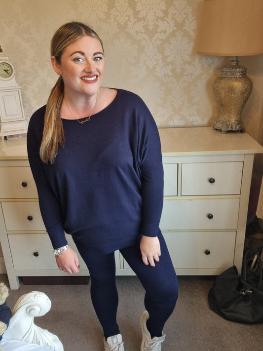 Gabby Co-ord Set - Navy