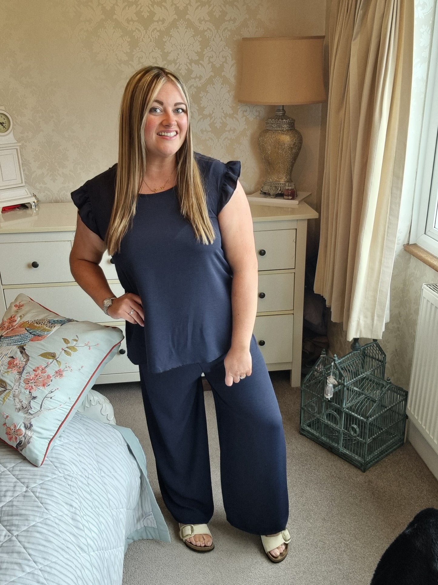 Tina Co-Ord Set - Navy